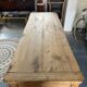 Old 19th century oak farm table