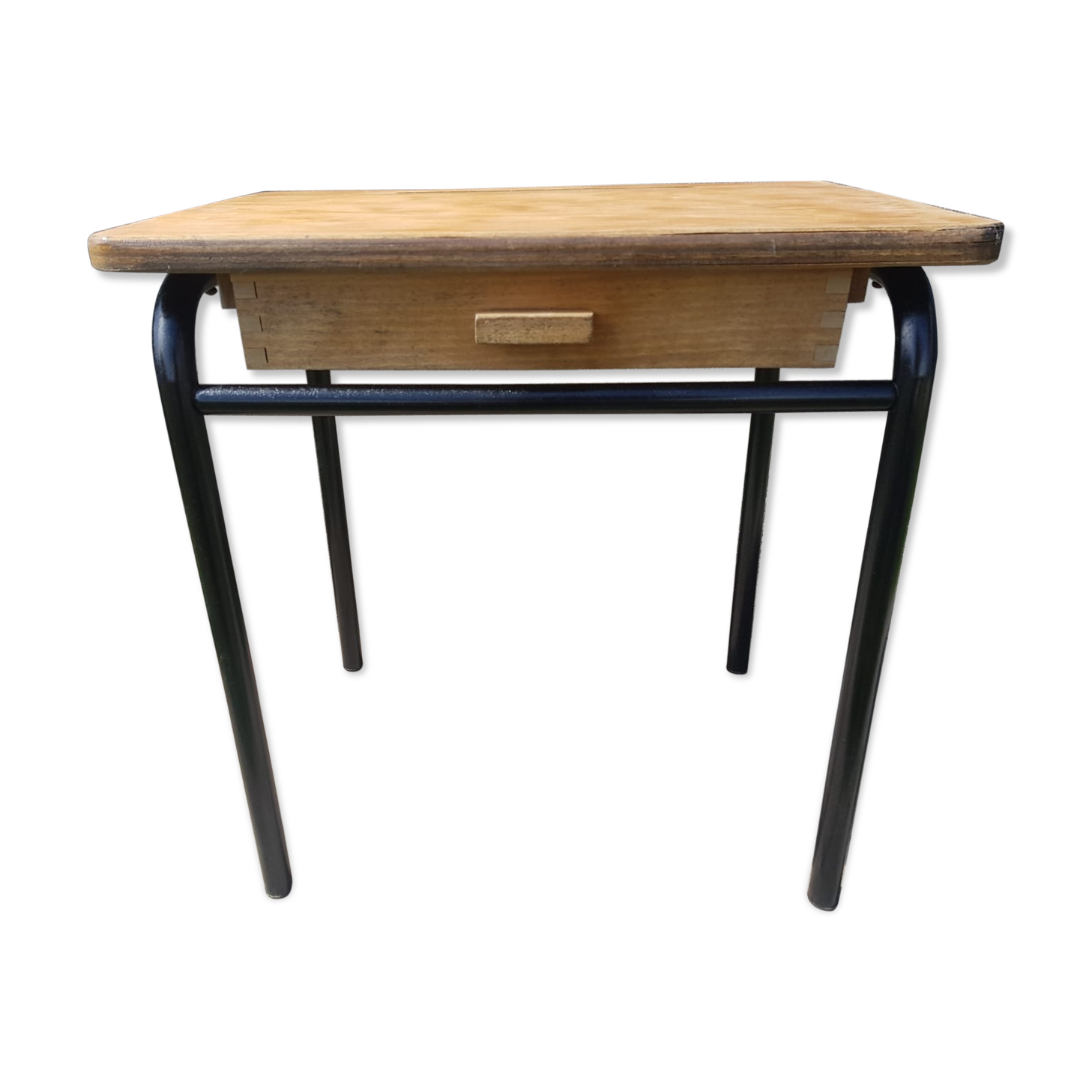 Former children's office Jacques Hitier mca 321 from mullca metal & vintage wood