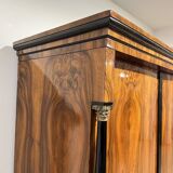 Empire Armoire in Walnut Veneer & Brass, Vienna, 1815