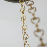 Maison Baguès. Lustre de style Empire en bronze doré. Années 1950.