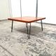 Teak coffee table with hairpin legs