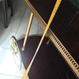 Rolling service wood and brass