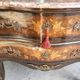 Commode sauteuse en bois de rose plateau en marbre rose
