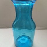 Blue glass carafe