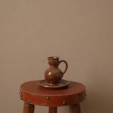 Soliflore candle holder in vintage stoneware ceramic handmade pottery Scandinavian country spirit