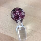 Val Saint Lambert double-layer red cut crystal carafe