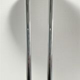 Aluminor lamp chrome metal and matt black design 80s