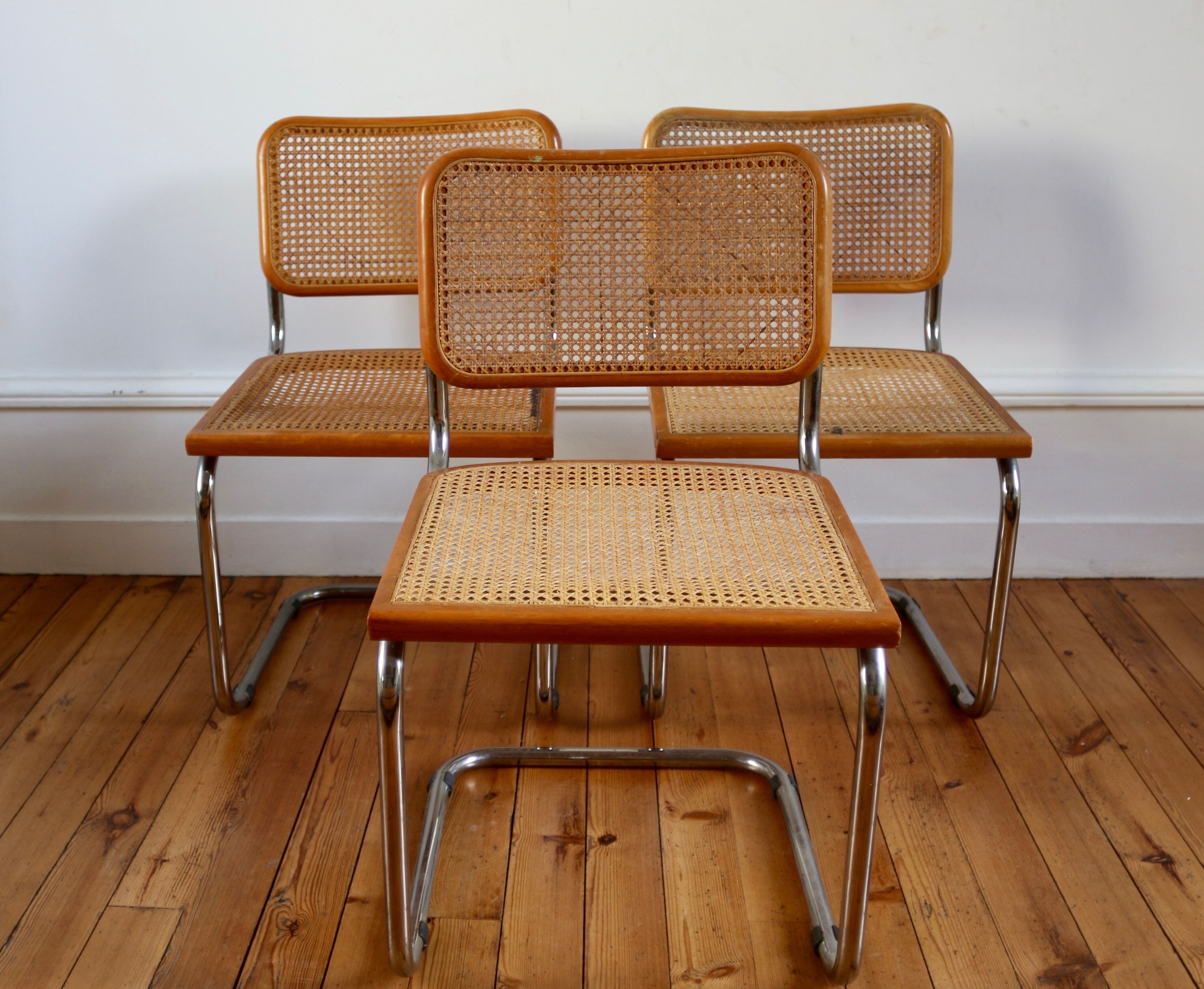 3 chairs B32 by Marcel Breuer 1970