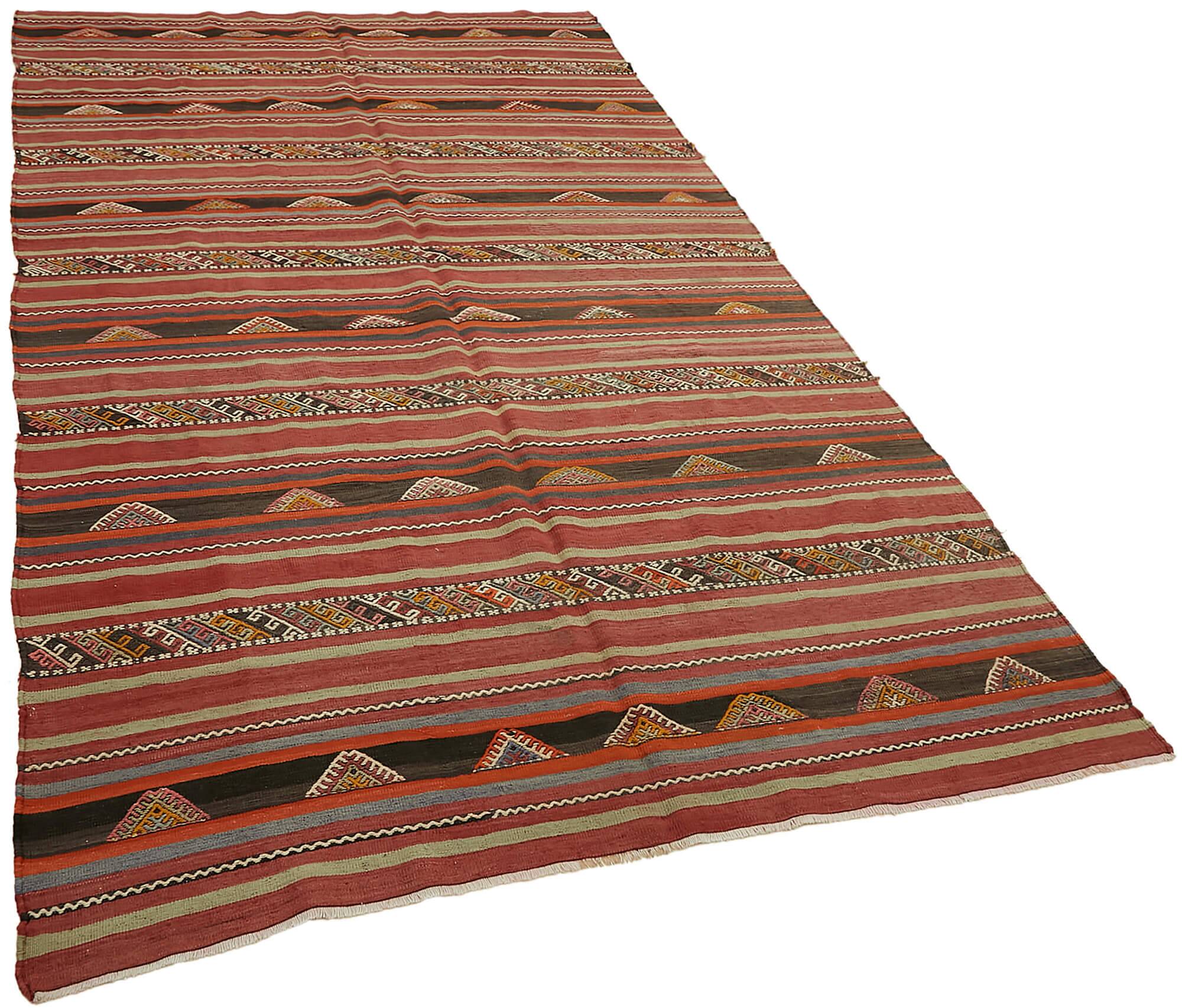 Turkish Handmade Vintage Anatolian Kilim 167 cm x 292 cm