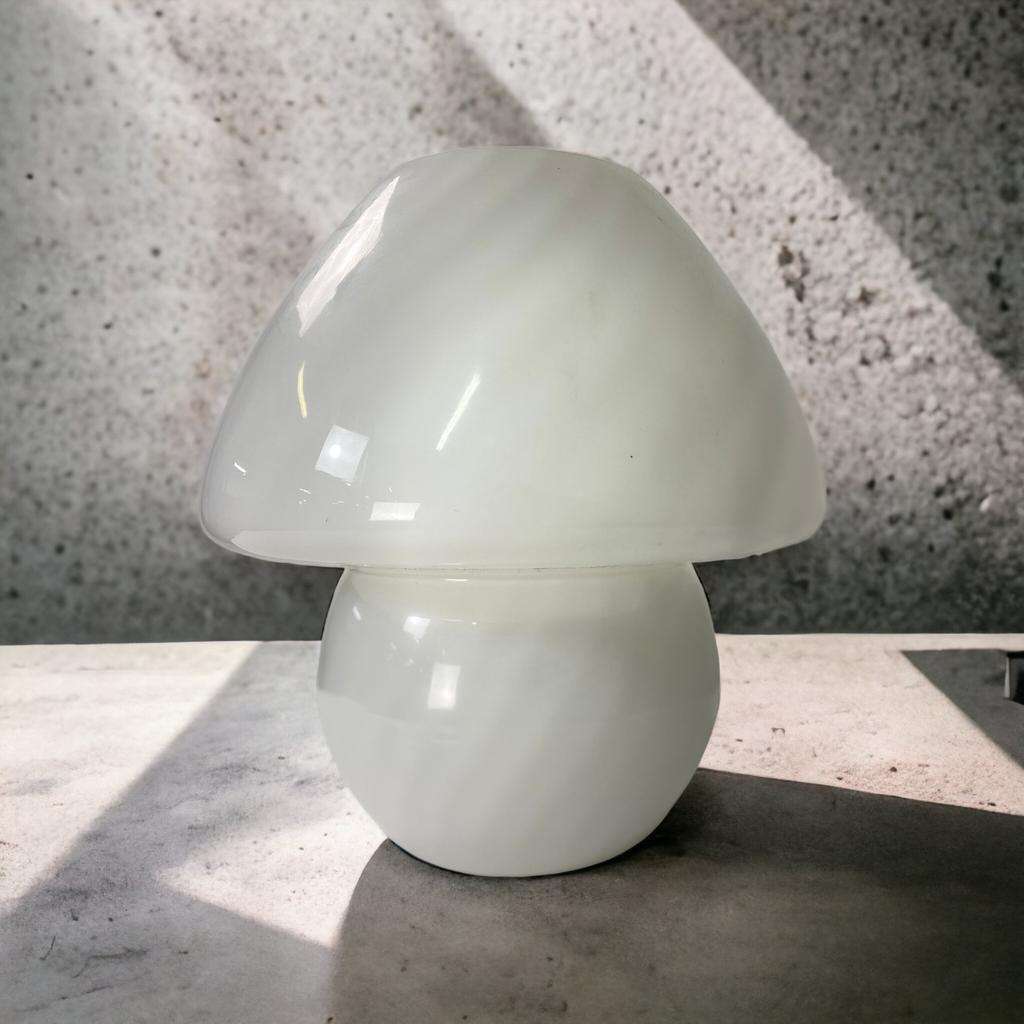Vintage Murano Swirl Mushroom Lamp