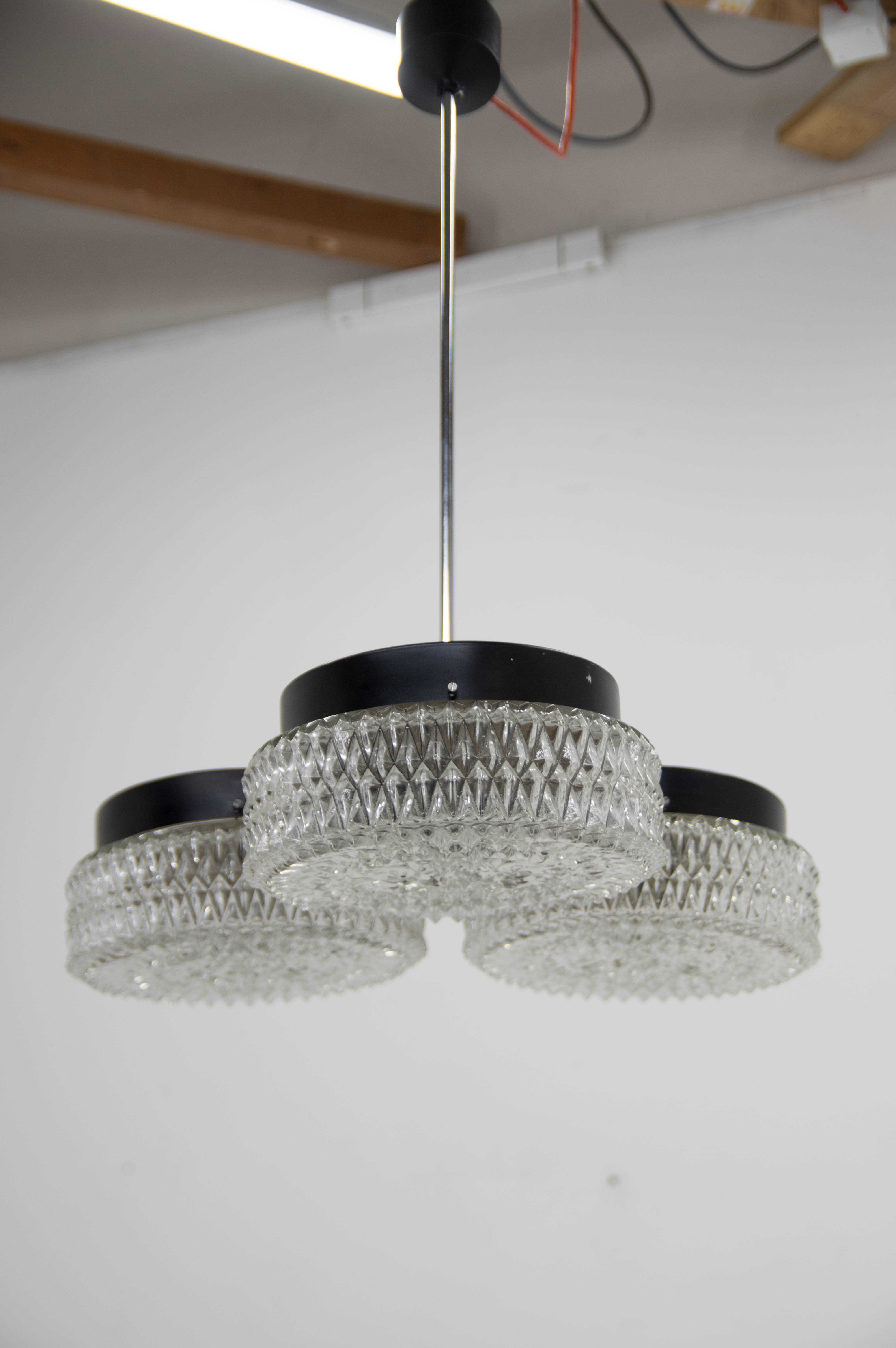 Chandelier by Napako, Czechoslovakia, 1960s