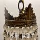 Italian Crystal Basket Chandelier 1960’s