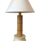 Lampe de table en bambou, RCM 1867 Italie, années 1970