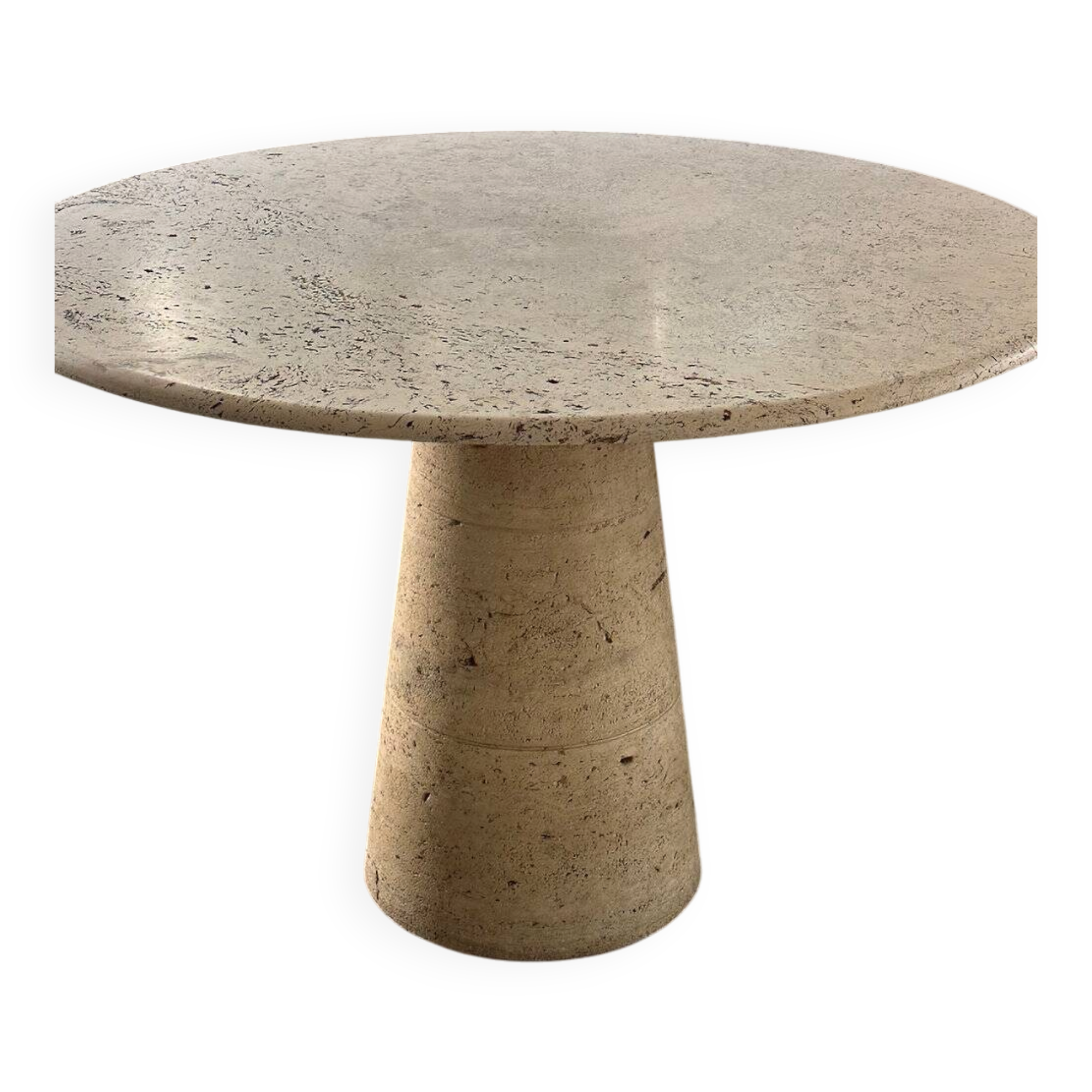 Dining table in travertine Up & Up, Italy, 1970s