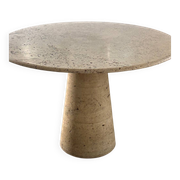 Table à manger en travertin Up & Up, Italie, années 1970