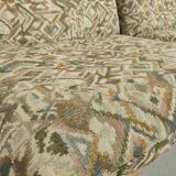3-Seater vintage sofa modular Aztec motif