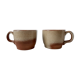 Lot de 2 mugs en grès vintage