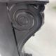 Napoleon III fireplace with claw feet in black marble, 19th century
