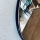 Black and gold art deco mirror - 81x69cm