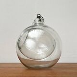 Mid-century glass hanging planter, 1960s