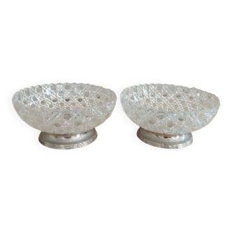 Set of 2 crystal cups
