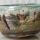 Brutalist glazed chamotte stoneware bowl