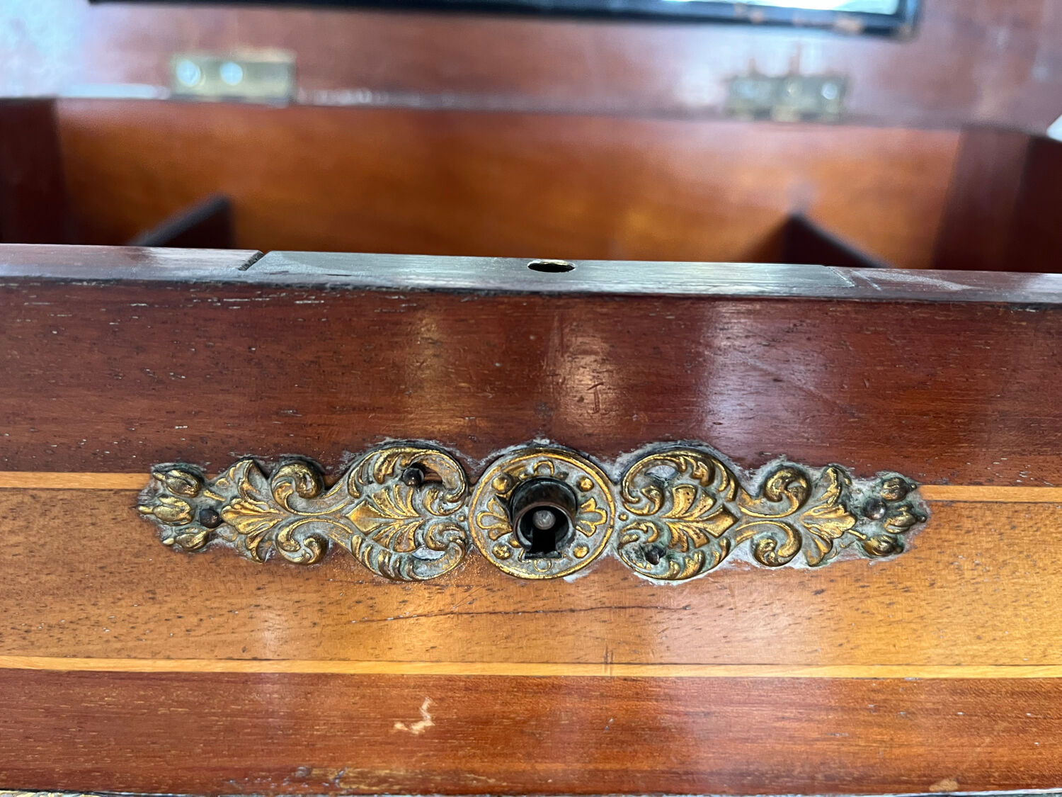 Old wooden seamstress