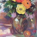 Oil painting on canvas still life
