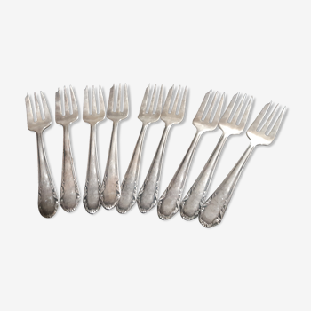 9 antique cake forks