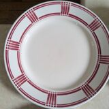 Six Badonviller dinner plates