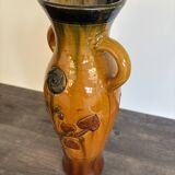 Art Nouveau vase in Flemish pottery