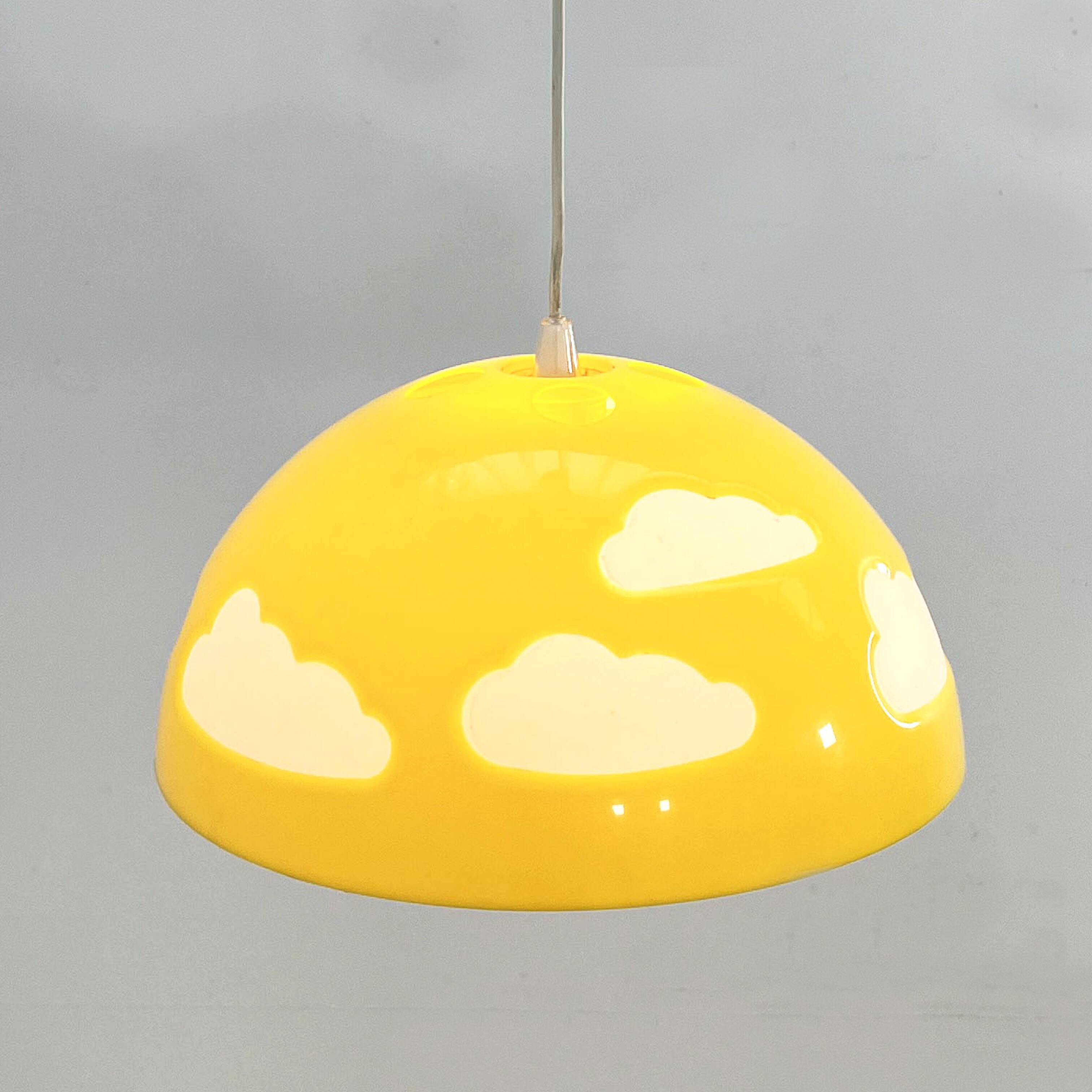 Yellow Nuage suspension by Henrik Preutz for Ikea, 1990