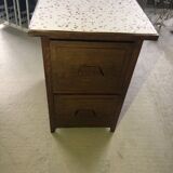 Meuble / commode ancien 2 tiroirs restauré