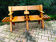 Designer bench in solid oak
