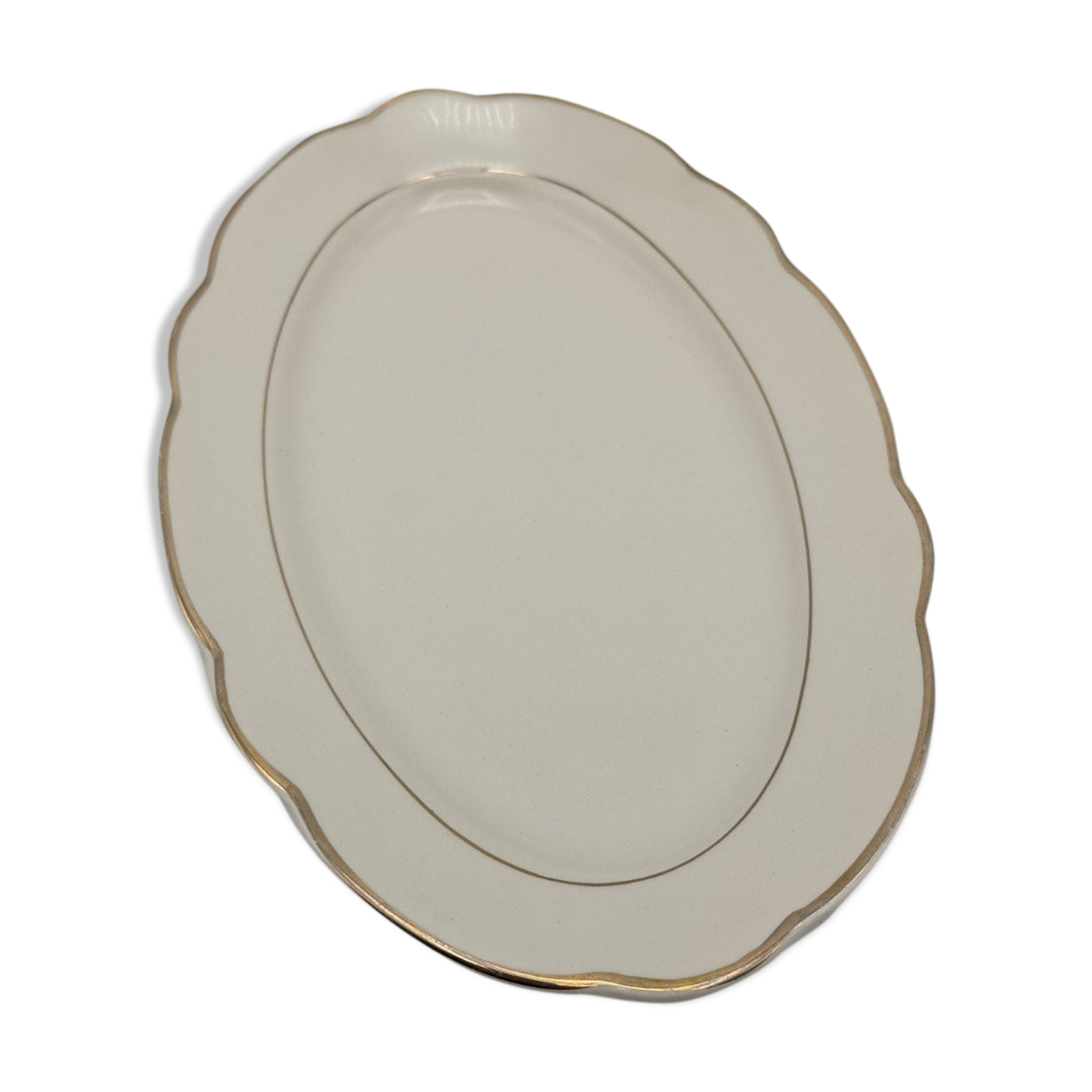 small porcelain dish from Villeroy to Boch, gilded led