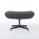 Green Mohair & Walnut Herman Miller Original Eames Tall Lounge Chair & Otto