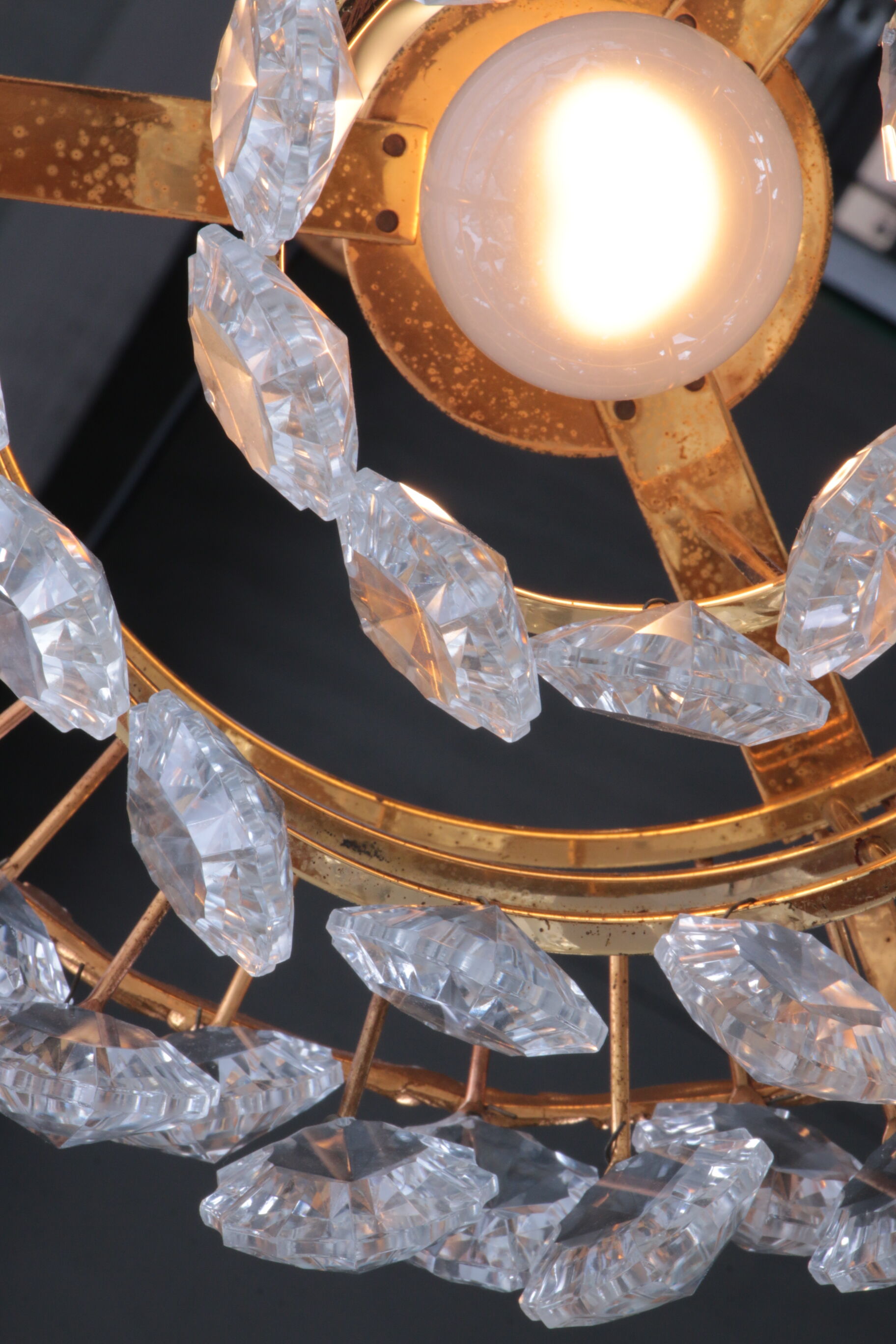 Vintage chandelier design by Christoph Palme,1960 Germany