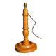 Old solid turned wooden lamp base
