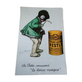 Reproduction advertising poster 40's, Nestle Milky Flour