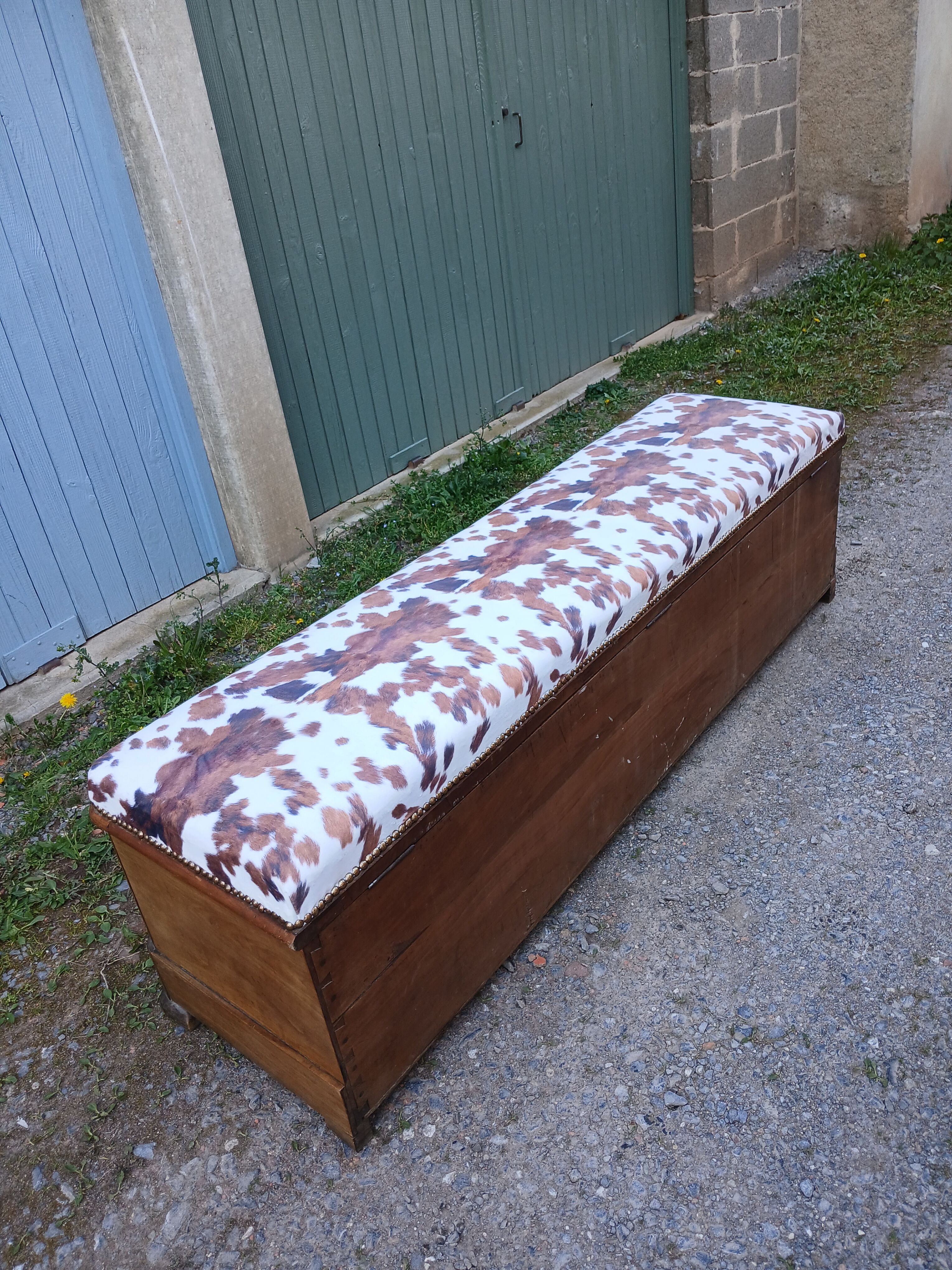 Revisited antique wooden chest