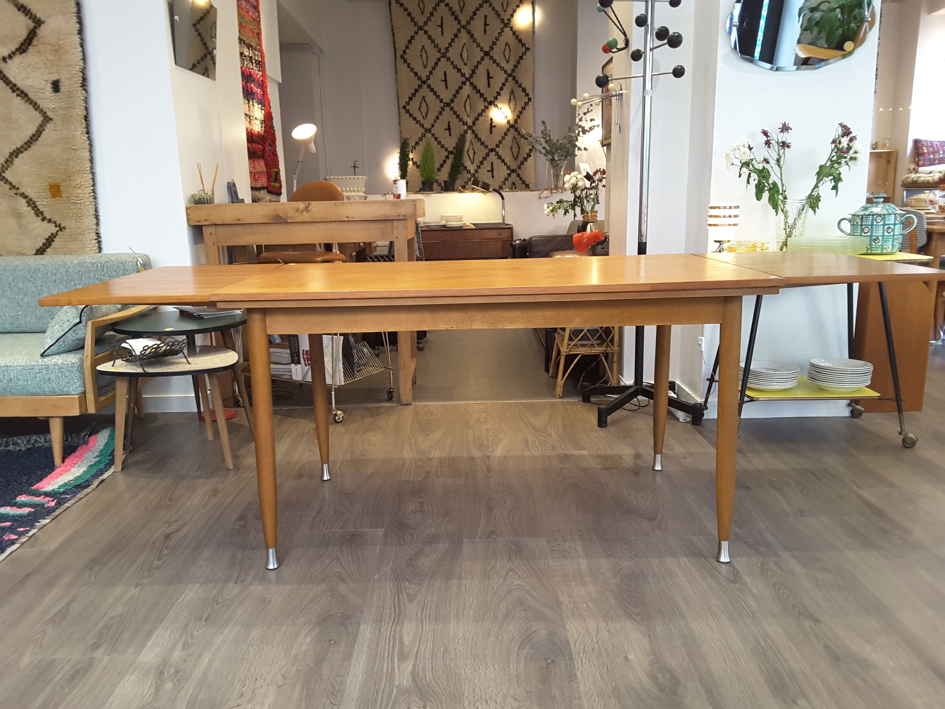 Tablier De Salle à Manger Vintage – Panneau Tissu Thème Glace – Années 50
