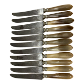 12 horn handle knives
