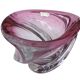 Vase Wave Val-Saint-Lambert rubis sommerso design Delvenne 1950
