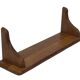 Vintage book shelf wall rack 1970s wood minimalist design