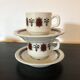 Vintage bistro cups