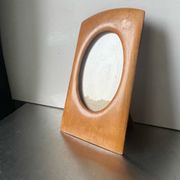 Antique  art nouveau birch wooden frame measurements 22 cm x 13 cm