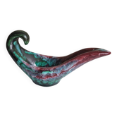 Large sculptural bowl Longwy Tourmalines, France, 1960s