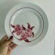 Set of 10 mismatched antique dinner plates