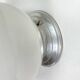 Old globe in opaline vintage wall or ceiling light diameter 20 cm and aluminum base LAMP-7174