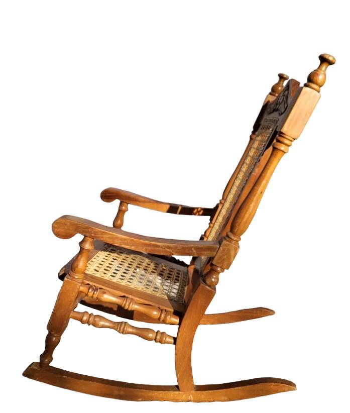 Children's rocking chair with cane